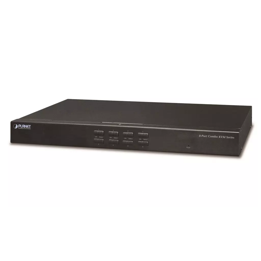 Obrázek produktu Planet IKVM-210-08 KVM over IP, 8x host, kaskádovatelný do 64 stanic, H.264 komprese