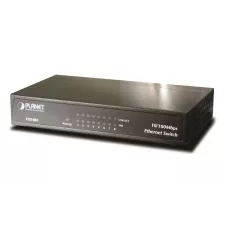 obrázek produktu Planet FSD-803 switch 8x10/100Base-TX, 10", kov, desktop, fanless