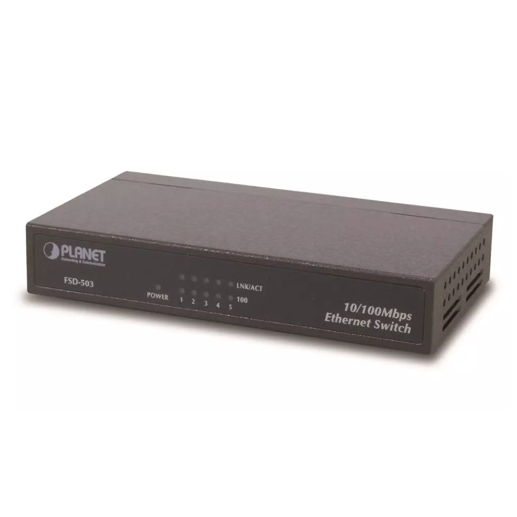 Obrázek produktu Planet FSD-503 switch 5x 10/100Base-TX, 10