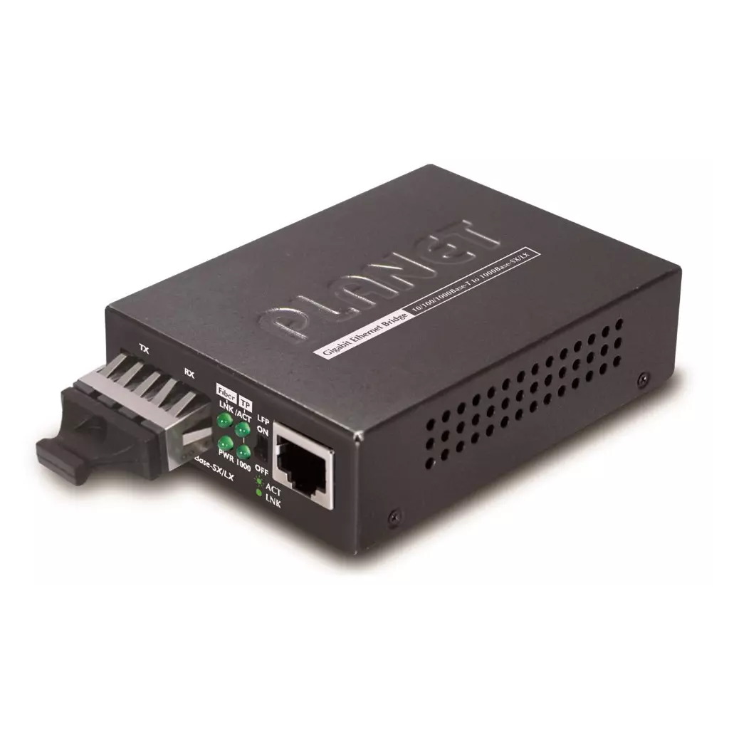 Obrázek produktu Planet GT-802S opto konvertor 10/100/1000Base-T - 1000Base-LX, SC, singlemode 10km