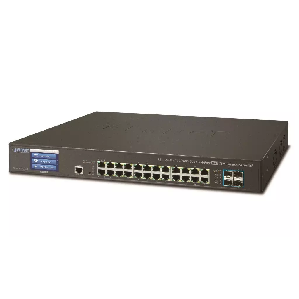 Obrázek produktu Planet GS-5220-24T4XV, L3 switch 24x1Gb, 4x10Gb SFP+