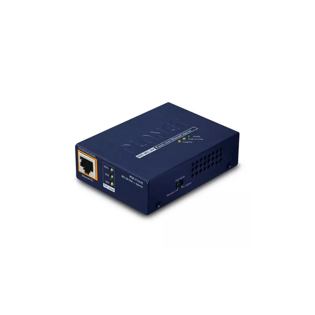 Obrázek produktu Planet POE-171A-95 Ultra PoE injektor 802.3bt do 95W, 1000Base-T, desktop