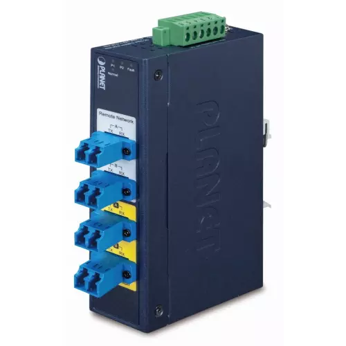 obrázek produktu Planet IFB-244-MLC optický bypass switch, 4xLC multimode, dual 9-48VDC/24VAC, -40 +75°C