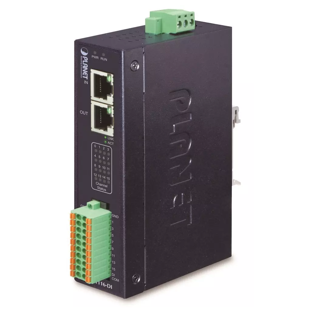 Obrázek produktu Planet Průmyslový EtherCAT Slave, 16x DI, 2x RJ45