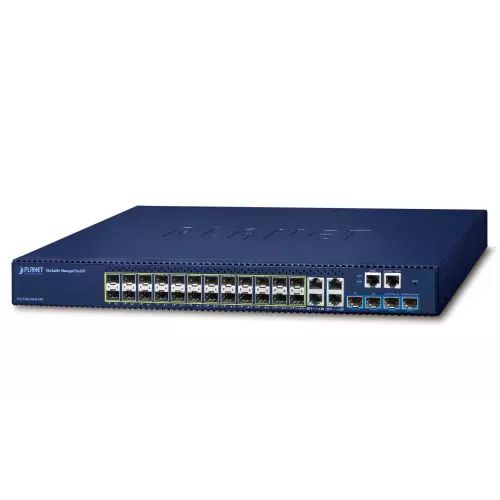 obrázek produktu Planet SGS-5240-20S4C4XR L3 switch, 4x1Gb, 20x1Gb SFP, 4x10Gb SFP+, HW/IP stack, 2x power-in