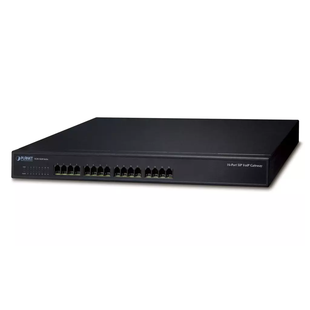 Obrázek produktu Planet VGW-1620FS VoIP gateway, 16x FXS, SIP, CallerID, Fax, Hotline, firewall, SNMP, SSH/TLS, QoS