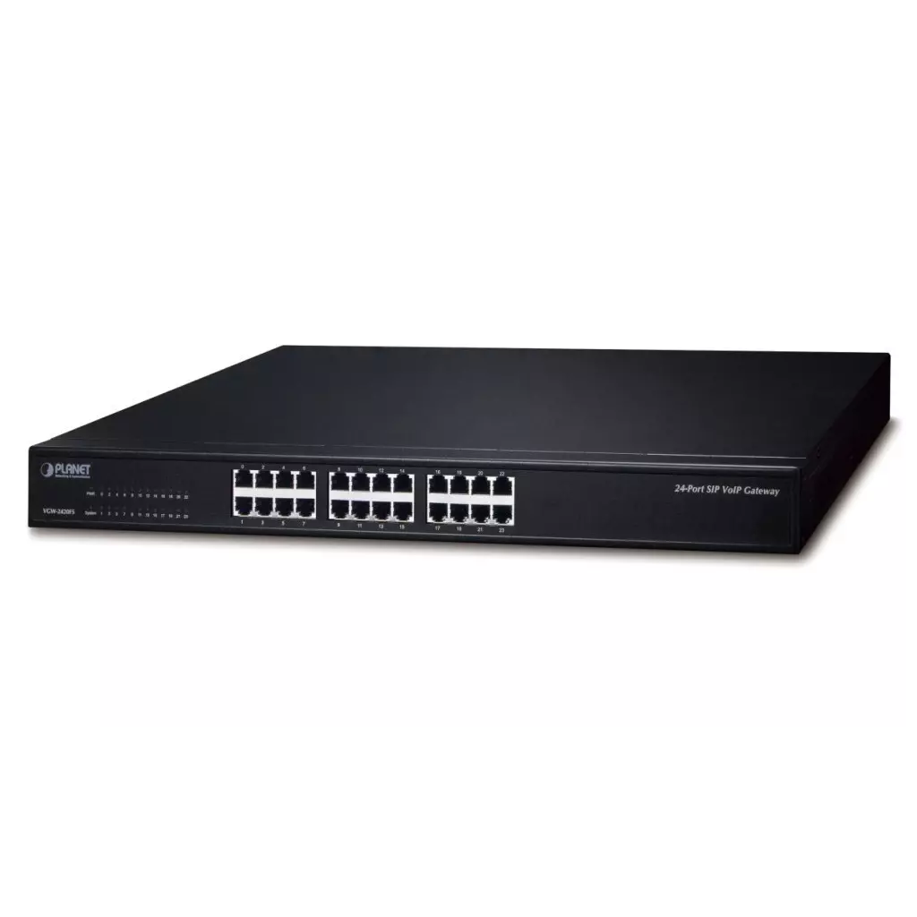 Obrázek produktu Planet VGW-2420FS VoIP gateway, 24x FXS, SIP, CallerID, Fax, Hotline, firewall, SNMP, SSH/TLS, QoS