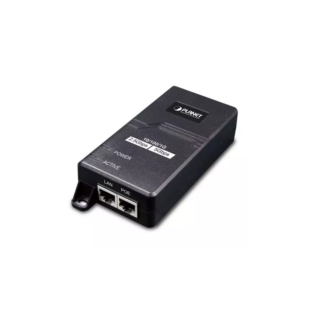 Obrázek produktu Planet POE-165 PoE injektor IEEE802.3at, 30W, 1G/2,5G/5G, na zeď
