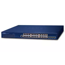 obrázek produktu Planet SGS-6310-24P4X L3 switch, 24x1Gb, 4x10Gb SFP+, 24x PoE 802.3at 370W, HW/IP stack, VSF/Cluster