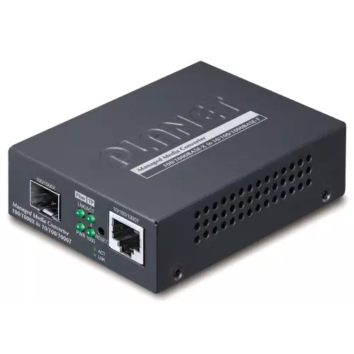 obrázek produktu Planet GT-915A konvertor 10/100/1000 Base-T / miniGBIC SFP, Web mng., OAM, SNMP, LFP/LLCF