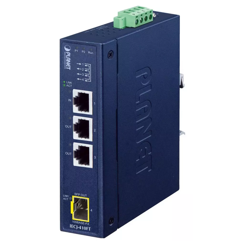 Obrázek produktu Planet Průmyslový EtherCAT Slave, 3x RJ45, 1x SFP