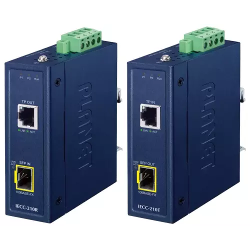 obrázek produktu Planet Průmyslový EtherCAT konvertor RJ45/SFP, kit TX+RX