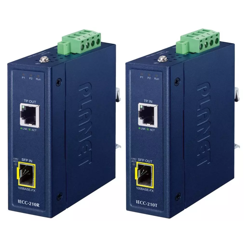 Obrázek produktu Planet Průmyslový EtherCAT konvertor RJ45/SFP, kit TX+RX