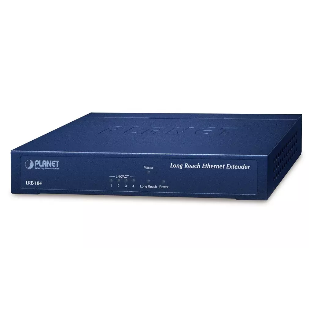Obrázek produktu Planet LRE-104, UTP/Coax extender, 4x LAN 100Base-TX, LRE (IEEE 1901), dosah 2km (BNC) & 800/1200m (RJ-45/RJ-11)