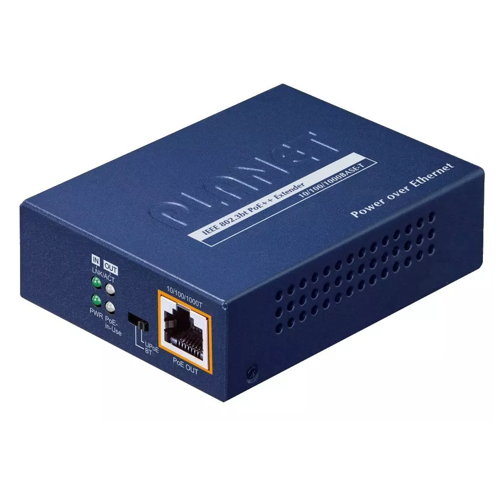 Obrázek produktu Planet PoE/LAN extender, 1xPoE-in, 1xPoE-out 65W, 802.3bt, Gigabit