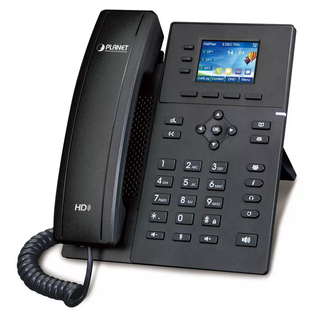 Obrázek produktu Planet VIP-1140PT VoIP telefon, HD audio G.722/Opus, barevný 2,4