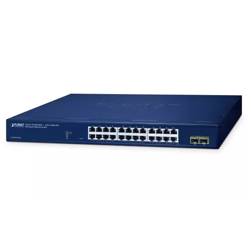 obrázek produktu Planet GS-2210-24T2S WEBsmart L2 switch, 24x1Gb, 2x1Gb SFP, QoS
