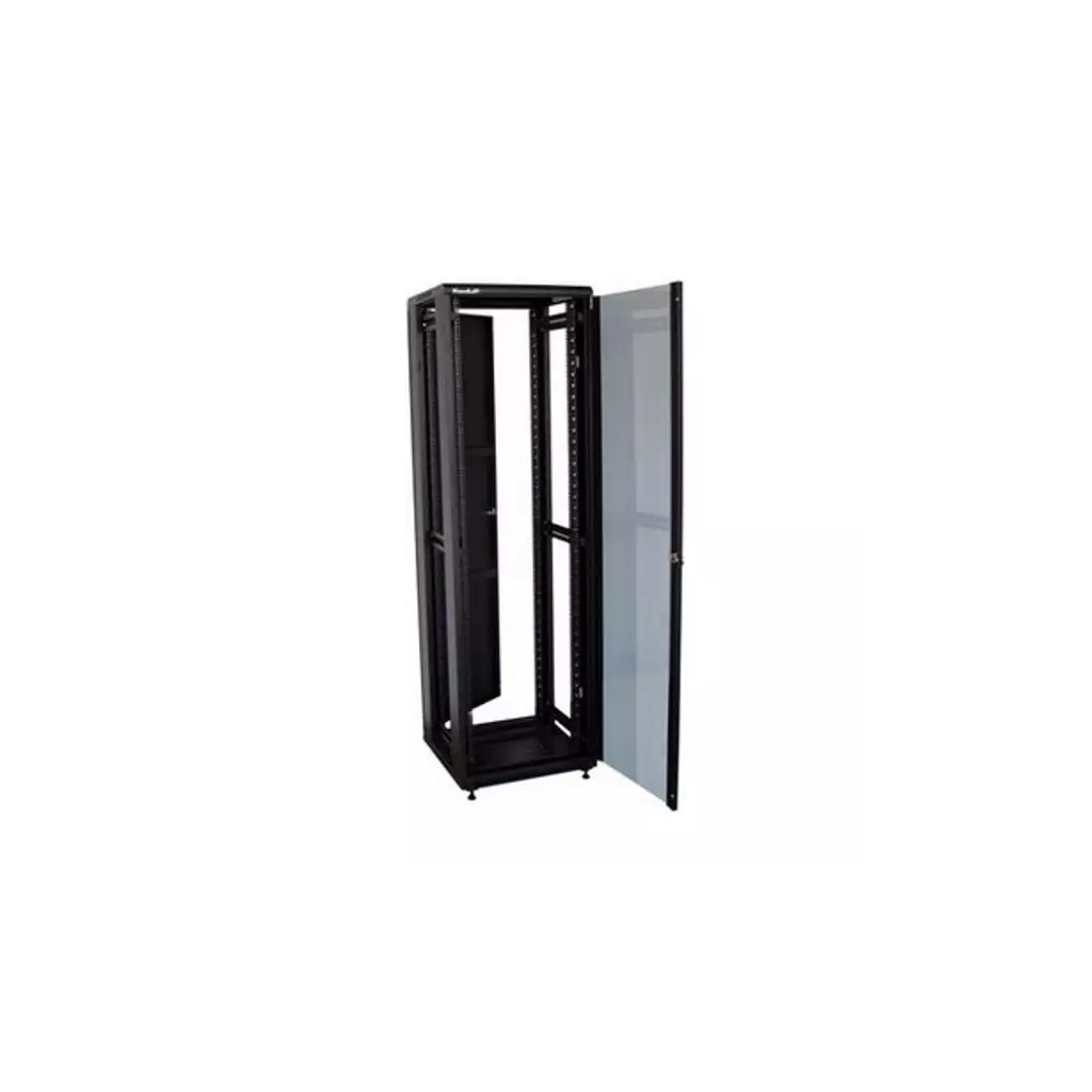 Obrázek produktu XtendLan 47U/600x800 stojanový, černý, skleněné dveře, plná záda