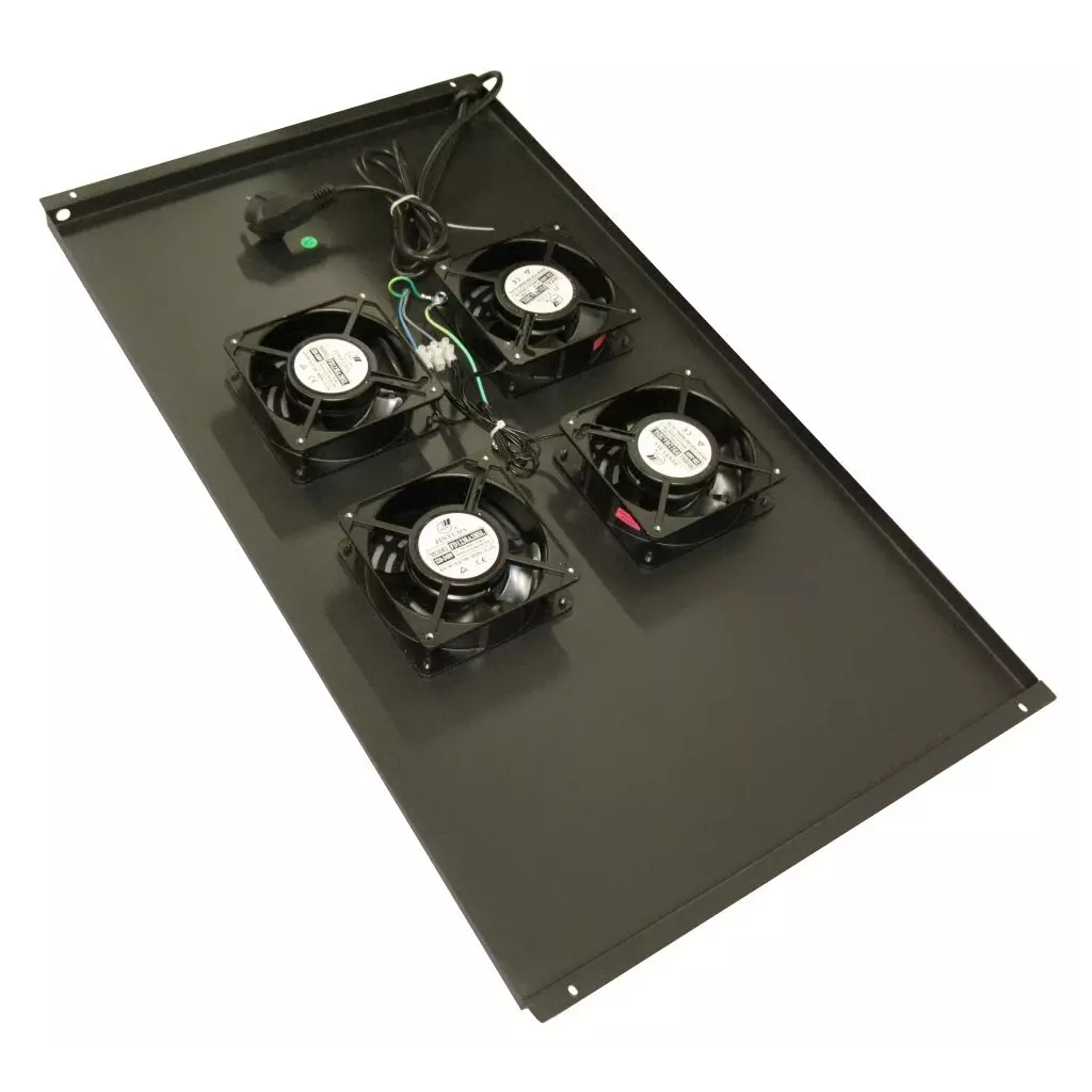 Obrázek produktu XtendLan Ventilace pro stojanové rozvadeče ECO hloubky 1000mm, 4x ventilátor, černá