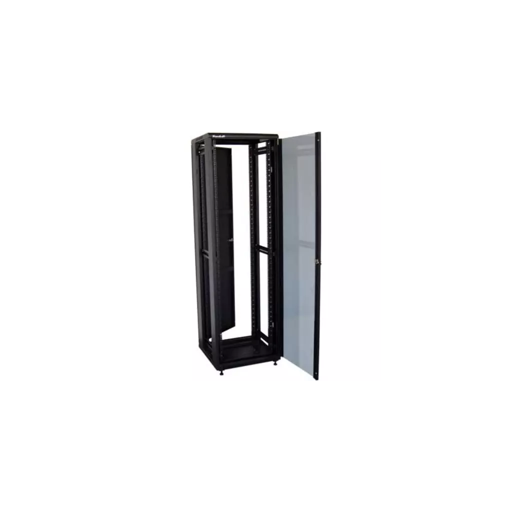 Obrázek produktu XtendLan 42U/800x800 stojanový, černý, skleněné dveře, plná záda