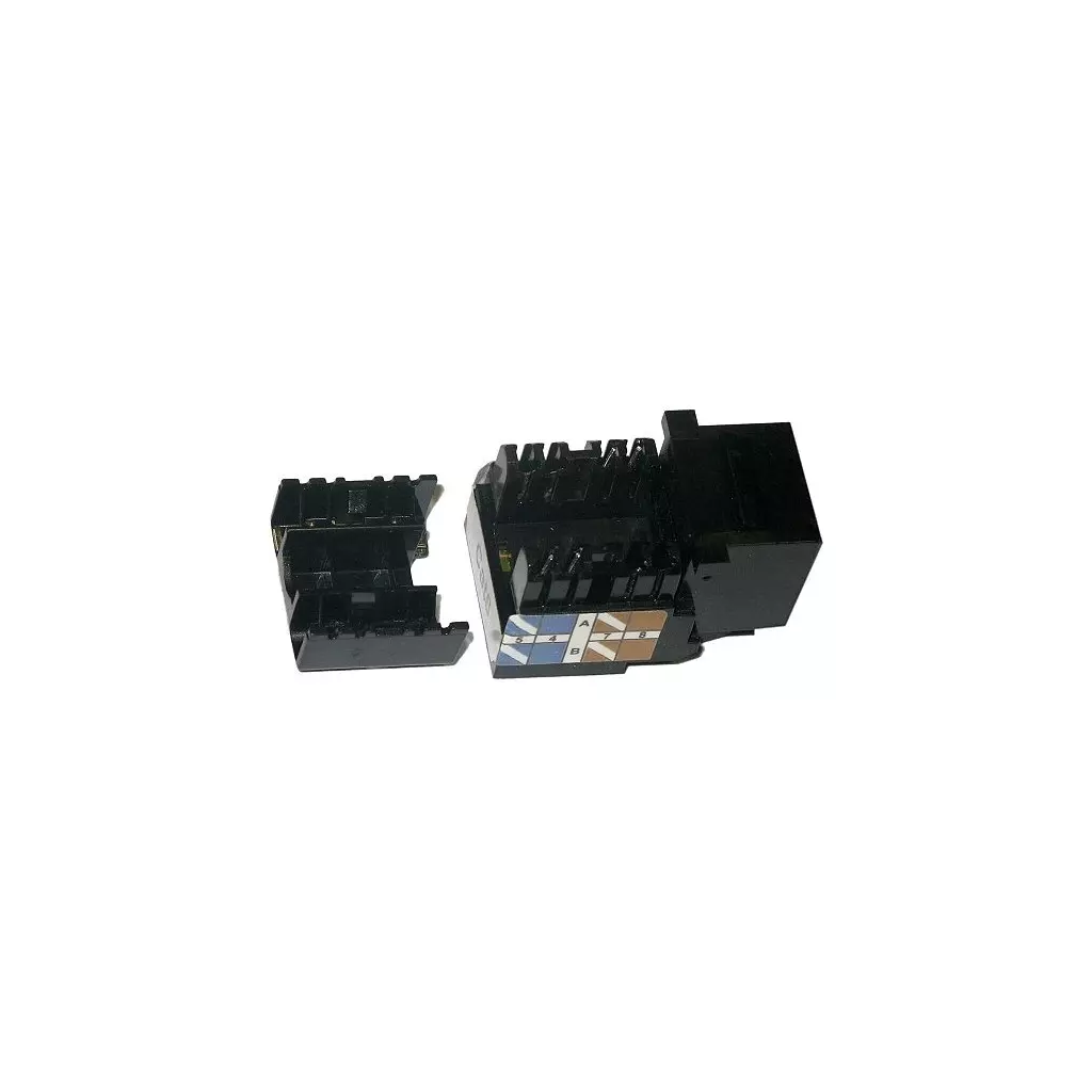 Obrázek produktu XtendLan Keystone jack RJ45, narážecí, CAT6, UTP, černý