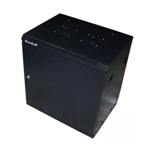 obrázek produktu XtendLan 9U/600x450, na zeď, jednodílný, plné dveře, úprava proti vykradení