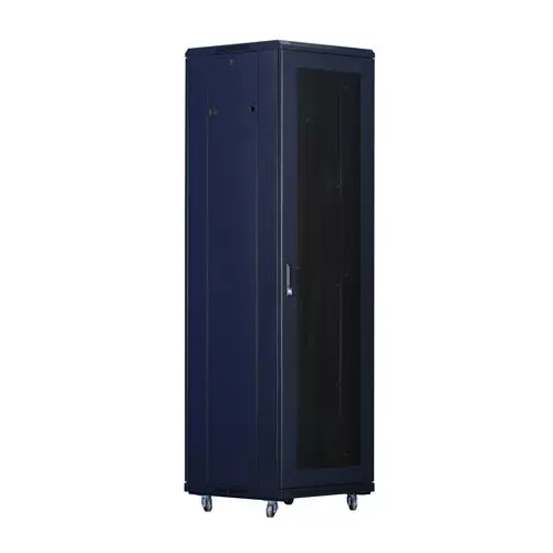 obrázek produktu XtendLan 42U/600x1000 stojanový, černý, perforované dveře a záda