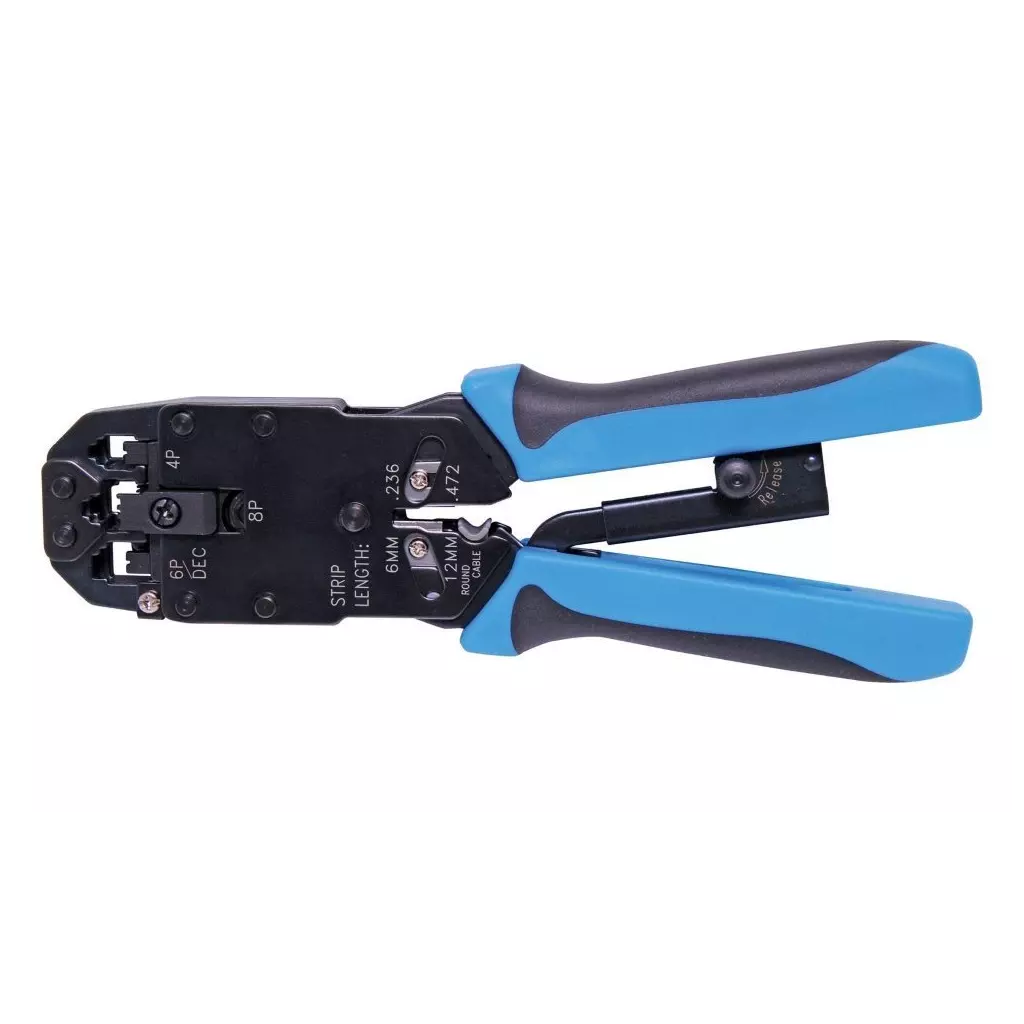 Obrázek produktu XtendLan Kleště krimpovací profi s ráčnou RJ45, RJ12, RJ11