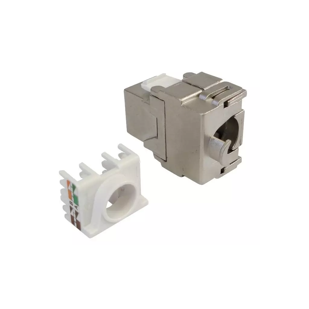 Obrázek produktu XtendLan Keystone jack RJ45, CAT6A, STP, zaklapávací zezadu