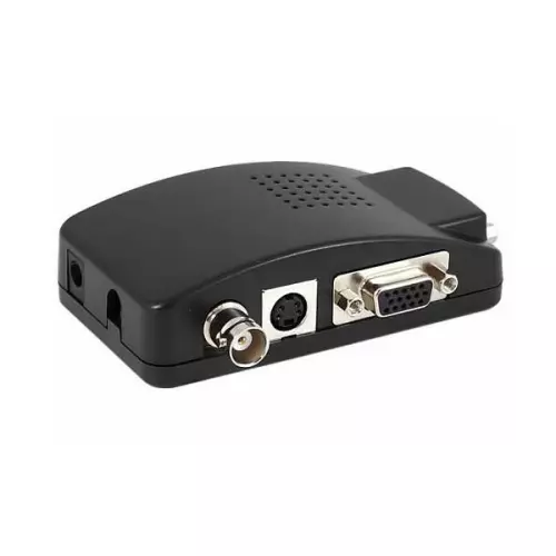 obrázek produktu XtendLan Převodník Video PAL na VGA, s možností nastavení jas/kontrast, až 1280x1024, scaler, 5V-19V DC