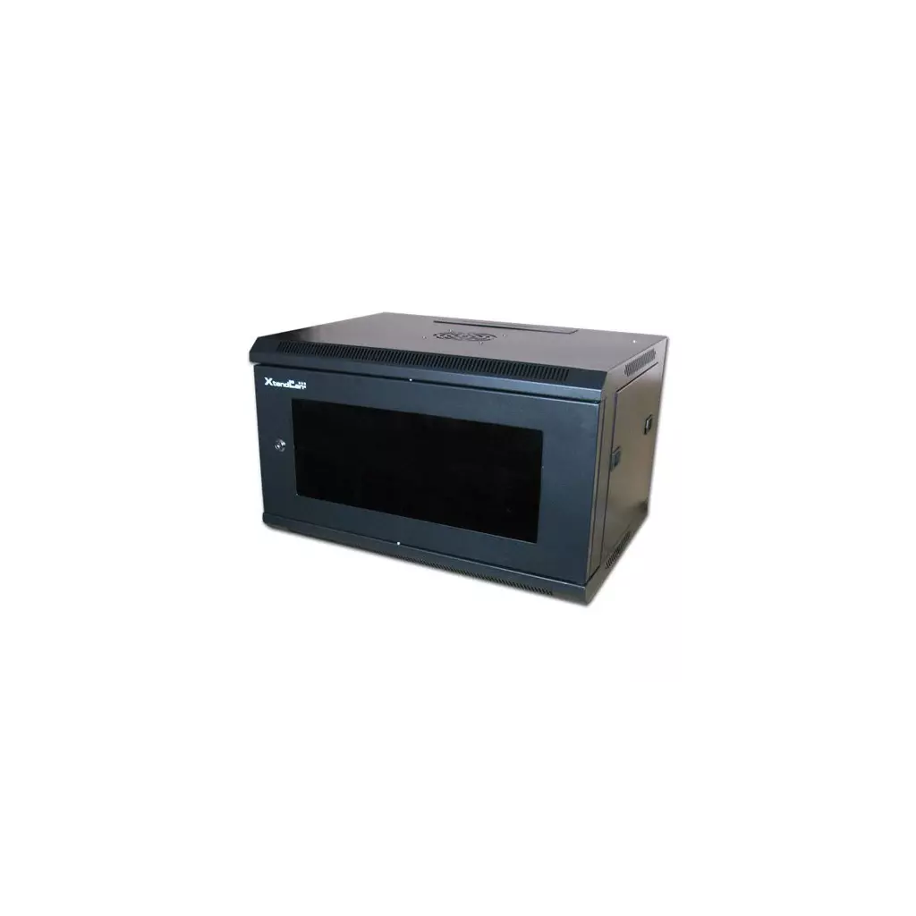 Obrázek produktu XtendLan 9U/600x600, na zeď, jednodílný, rozložený, skleněné dveře