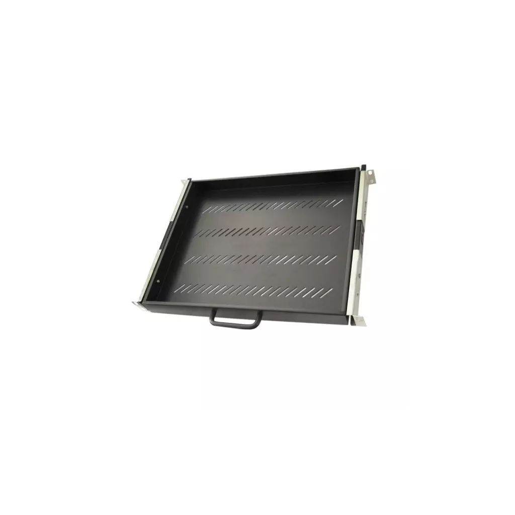 Obrázek produktu XtendLan Výsuvná police 1U, univerzální, černá, hloubka 350mm, plnovýsuvná