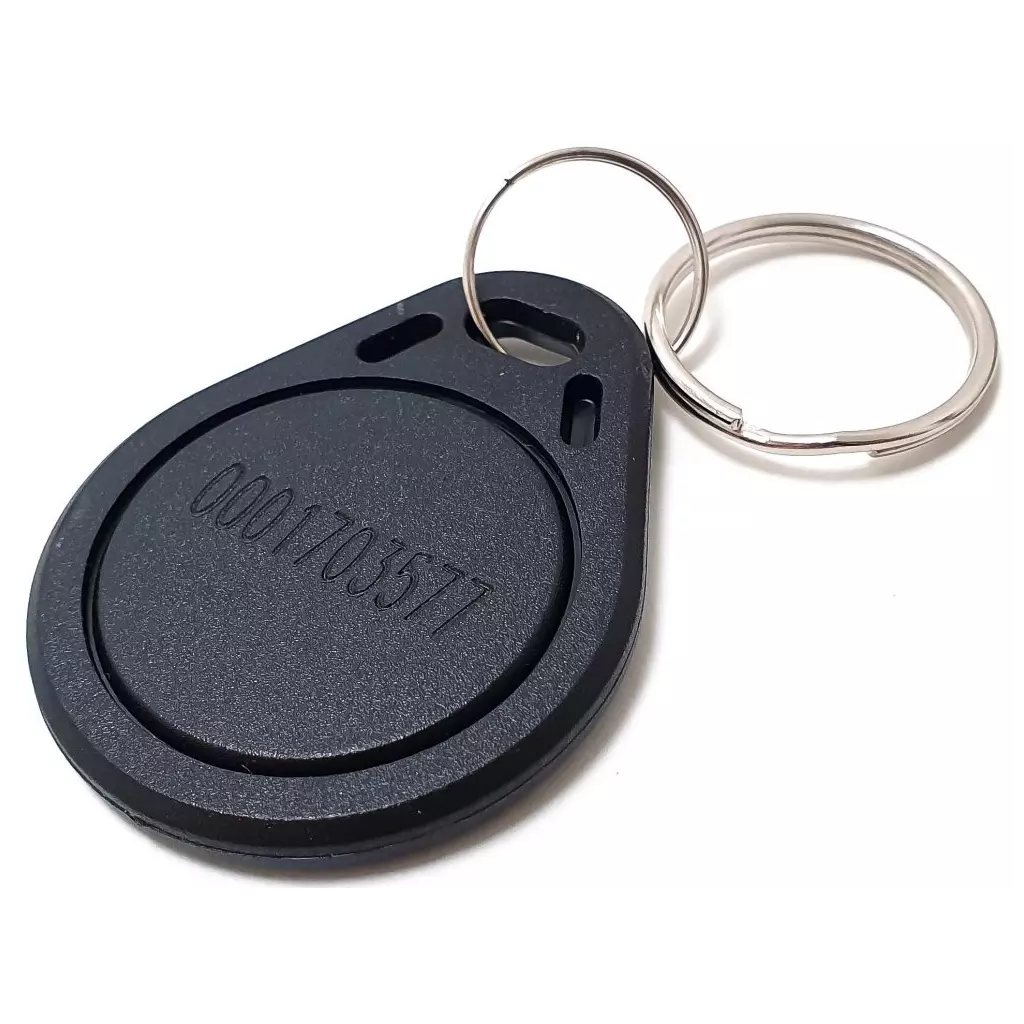 Obrázek produktu XtendLan Identifikační klíčenka k dveřním stanicím, RFID 125kHz - s číslem - black