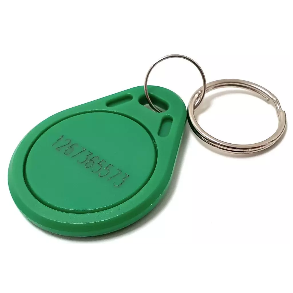 Obrázek produktu XtendLan Identifikační klíčenka k dveřním stanicím, RFID 125kHz - s číslem - green