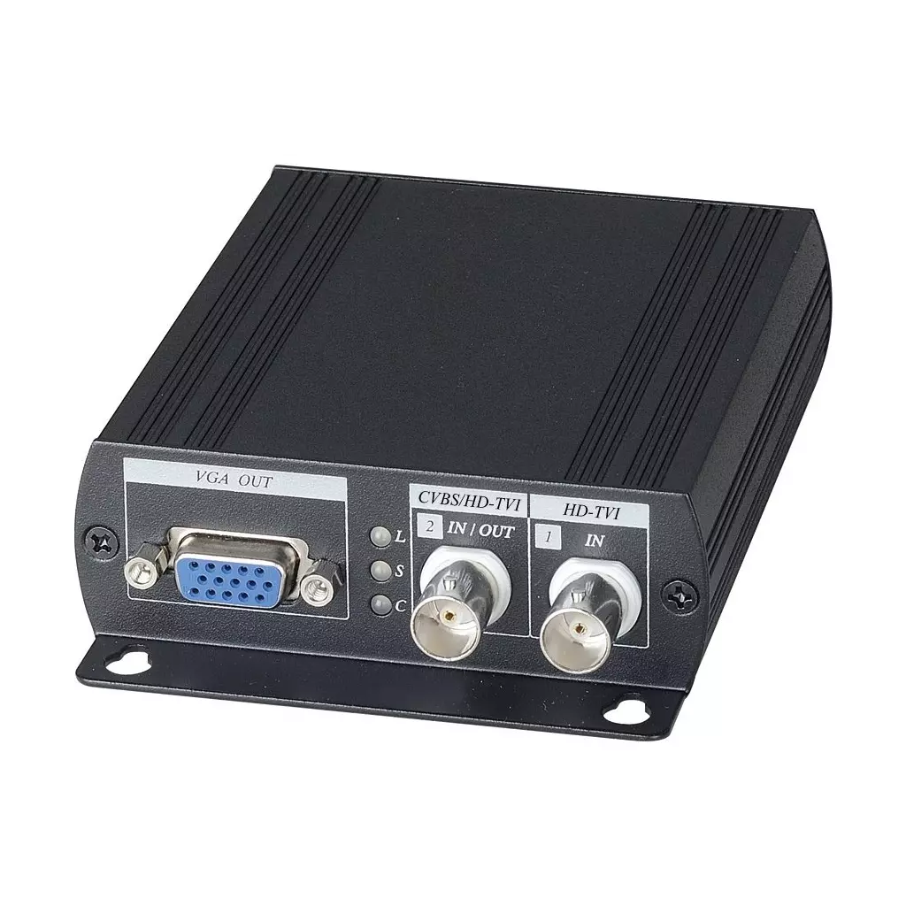 Obrázek produktu XtendLan Převodník AHD/TVI/CVI/CVBS na HDMI/VGA/CVBS, do 1920x1080, 1x smyčkový výstup, 2x BNC