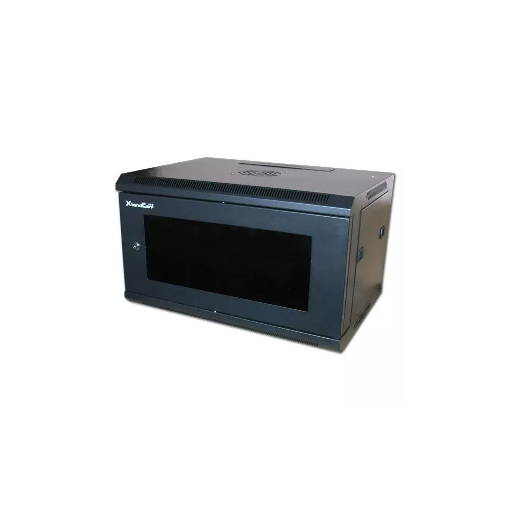Obrázek produktu XtendLan 6U/600x450, na zeď, jednodílný, skleněné dveře