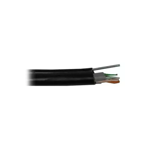 obrázek produktu PLANET kabel FTP, drát, 4pár, Cat5e, PE+PVC venkovní dvouplášť, ocelové nosné lanko, Fca, metráž