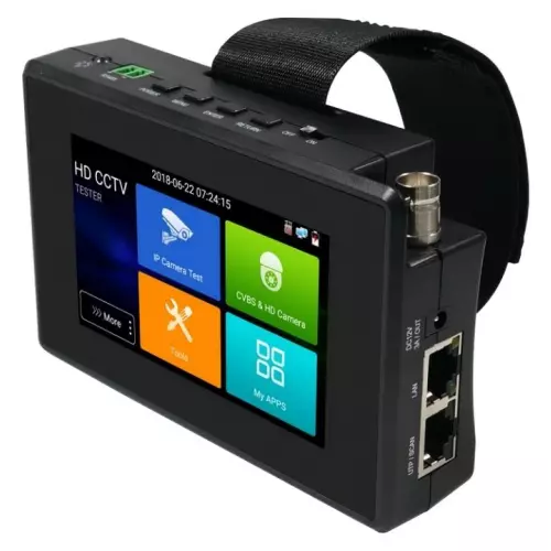 obrázek produktu XtendLan Ruční tester IP a analog kamer, 4" touch, LAN, PoE, video-in, CVI/AHD/TVI, 12V out