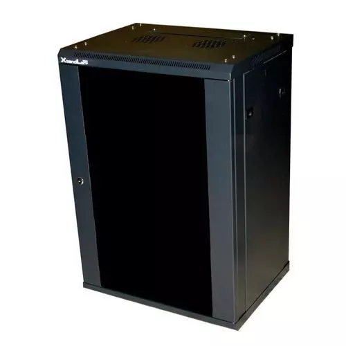 obrázek produktu XtendLan 15U/600x450, na zeď, jednodílný, skleněné dveře