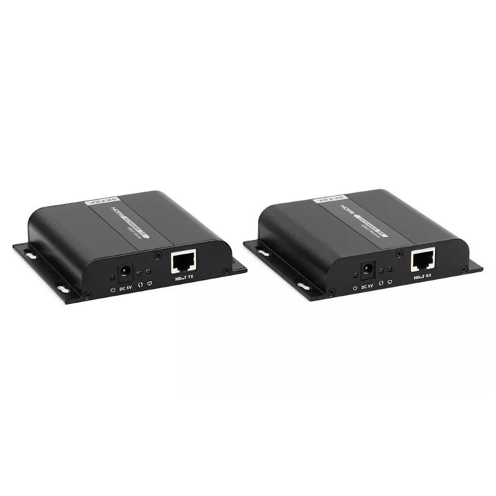 Obrázek produktu XtendLan HDMI přenos po LAN, vysílač a přijímač, UDP/Multicast, 4k/2k/1080p, s IR přenosem ovládání, cena za pár