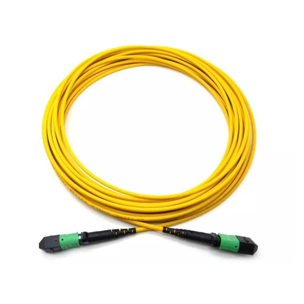 Obrázek produktu XtendLan FO patch MPO(f)-MPO(f), 5m, OS1, 12/12, kabel kulatý 3mm, přímý (Type A)
