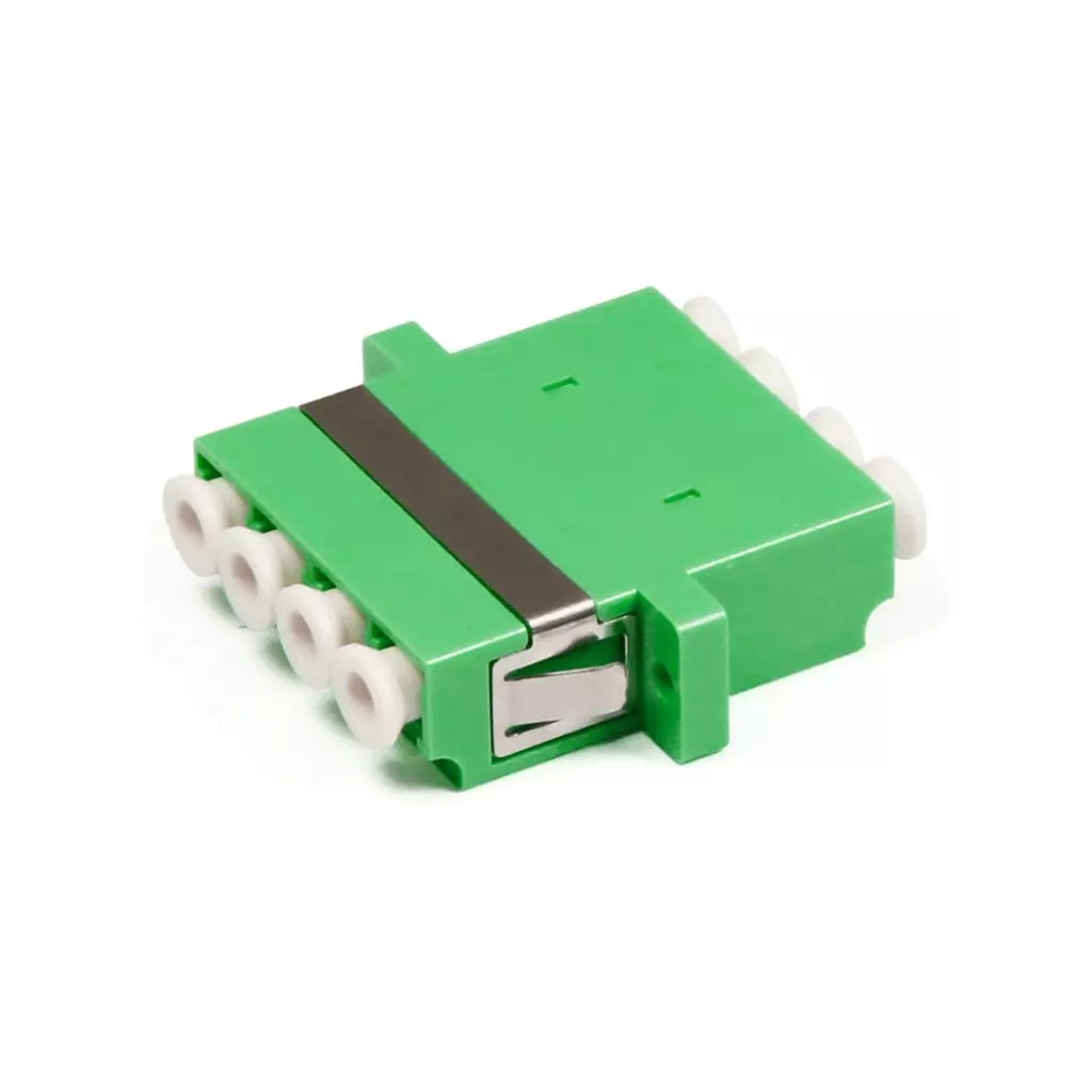 Obrázek produktu XtendLan LC-LC quad adapter SM, APC, zelený, do optických rozvaděčů