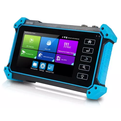 obrázek produktu XtendLan Ruční tester IP/HDMI/VGA/CVBS/AHD/CVI/TVI do 8Mpix, 5" TFT FullHD, TDR, 12V/3A+PoE out