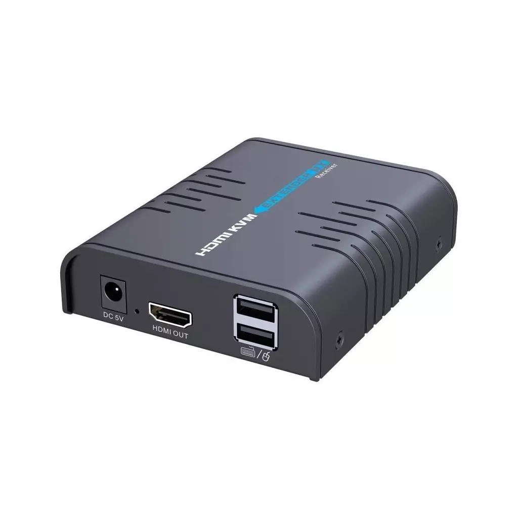 Obrázek produktu XtendLan HDMI přenos po LAN, pouze přijímač, IP/UDP, 100Mbps@1080p, přenos USB, funkce KVM