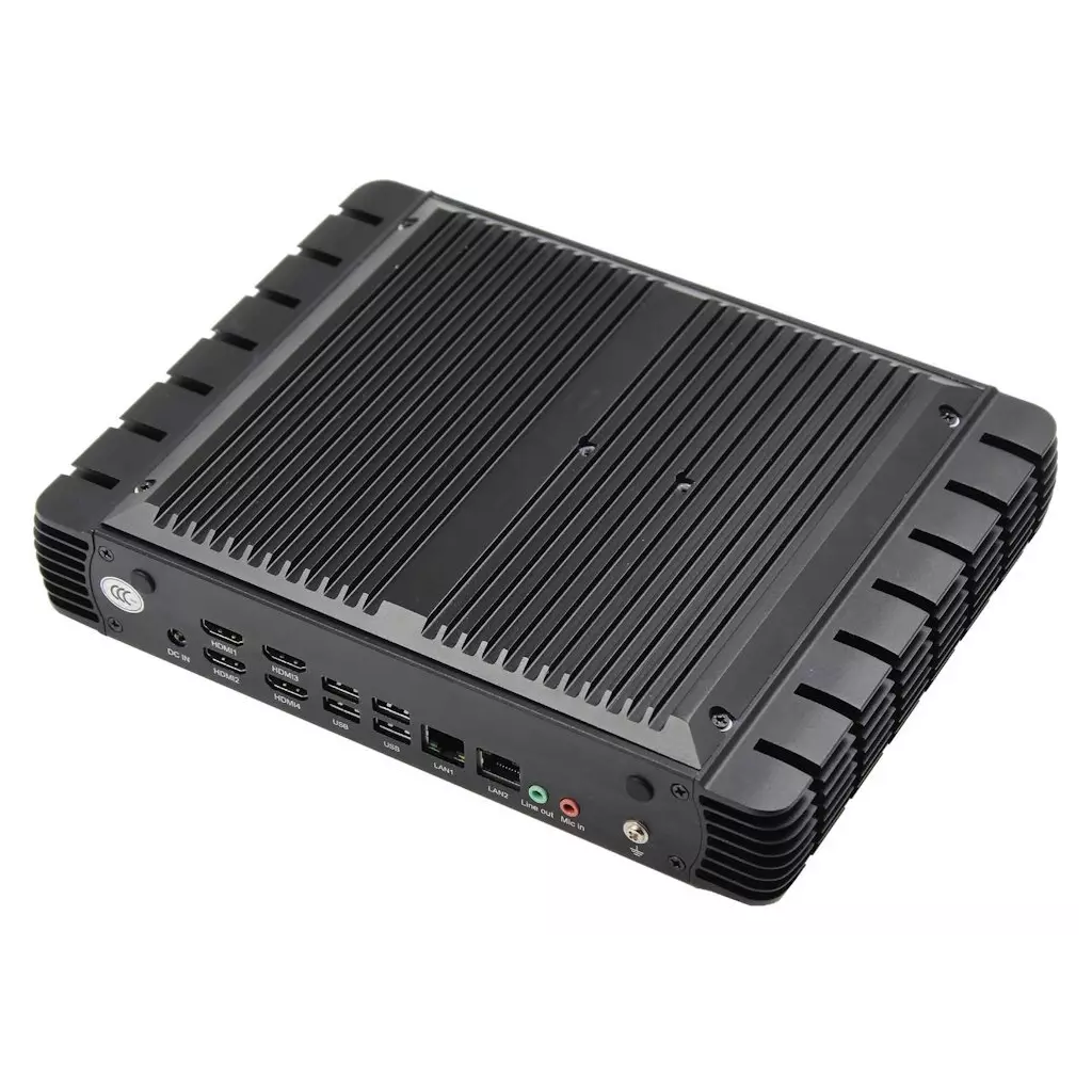 Obrázek produktu XtendLan MiniPC, Intel i5-1235U, So-DIMM, 4x HDMI, 2x LAN, 6x USB 2.0/3.0, TDP 15W, fanless
