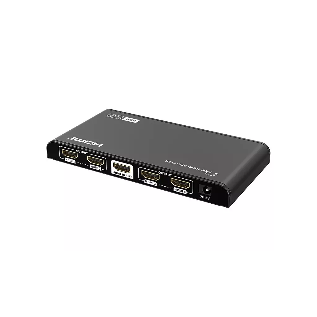 Obrázek produktu XtendLan HDMI distribucní rozbocovac, 1 vstup / 4 výstupy, 4k@60Hz
