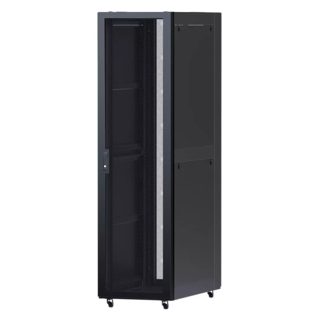 Obrázek produktu XtendLan 47U/800x1000 stojanový, černý, perforované dveře a záda, nosnost 2400kg