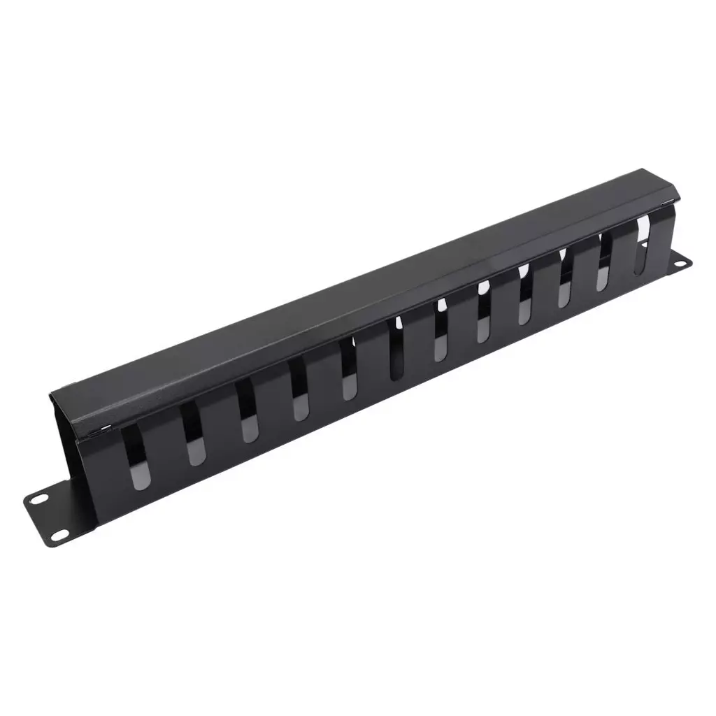 Obrázek produktu XtendLan Vyvazovací panel 1U, celokovový s krytem 4x7cm ADV