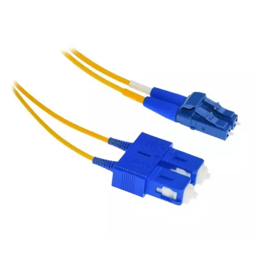 obrázek produktu XtendLan FO patch LC-SC 1m 9/125, duplex, ultraflexibilní G.657.A1, LS0H, průměr 2mm, krátký vývod