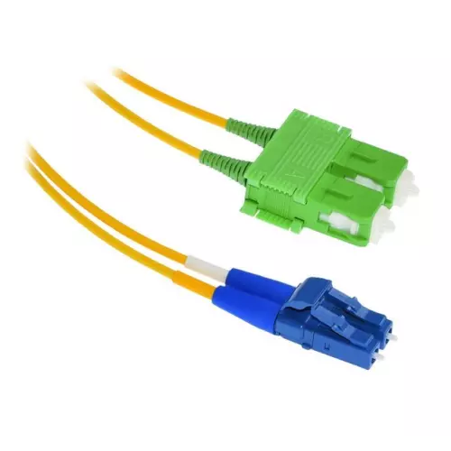 obrázek produktu XtendLan FO patch LC-SC/APC 0.5m 9/125, duplex, ultraflexibilní G.657.A1, LS0H, průměr 2mm, krátký vývod